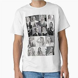 Reese Witherspoon American actress Black and White Aesthetic Collage - 5 Classic T-Shirt