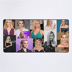 Reese Witherspoon American Actress Square Photos Beautiful Aesthetic Collage Desk Mat