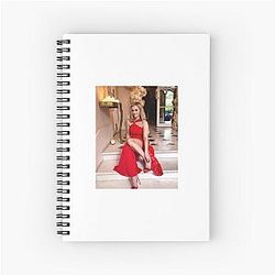 Reese Witherspoon in red Spiral Notebook