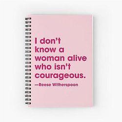 Reese Witherspoon Quote Spiral Notebook