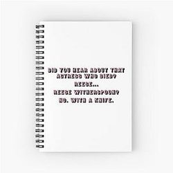 Reese Witherspoon Spiral Notebook