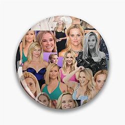 Reese Witherspoon American Actress Dressed Up Aesthetic Collage Pin