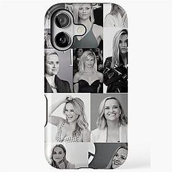 Reese Witherspoon American actress Black and White Aesthetic Collage - 5 iPhone Tough Case
