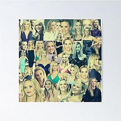 Reese Winthspoon American actress Retro Aesthetic Collage 3 Poster