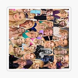 Reese Witherspoon American actress with a Lateral Aesthetic Collage -  Sticker Set