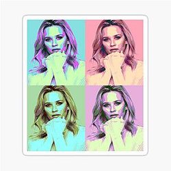 Reese Witherspoon Pop Art Stickers