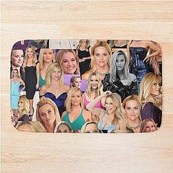 Reese Witherspoon American Actress Dressed Aesthetic Collage Bath Mat