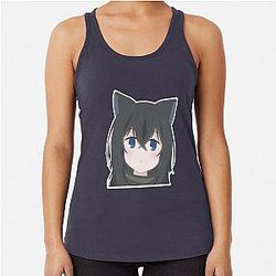 Reincarnated as a Sword Fran Racerback Tank Top