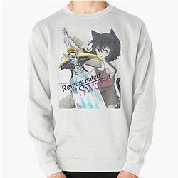 Graphic reincarnated as a sword Pullover Sweatshirt