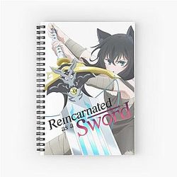 lのグラフィックの reincarnated as a sword スパイラルノートブック