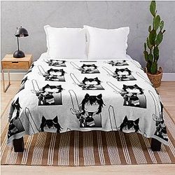 Reincarnated as a Sword Manga Throw Blanket