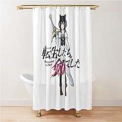 Reincarnated as a  Sword  Shower Curtain