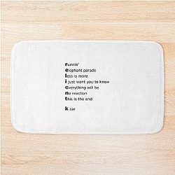 Relient K Songs Bath Mat