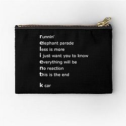 Relient K Songs - White Zipper Pouch