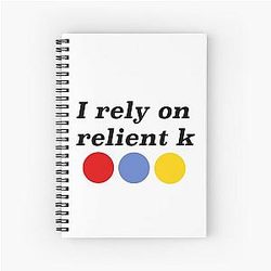 I rely on Relient K Spiral Notebook