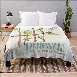 Five Score & Seven Years Ago - Relient K Throw Blanket