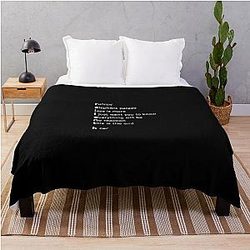 Relient K Songs - White Throw Blanket
