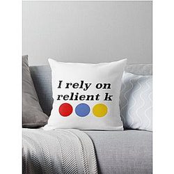 I rely on Relient K Throw Pillow