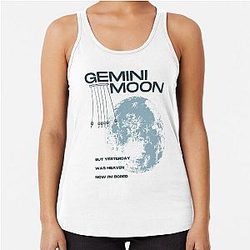 Reneé Rapp Gemini Moon - Snow Angel Racerback Tank Top