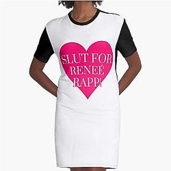 Reneé Rapp Fan Design Graphic T-Shirt Dress