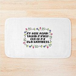 Reneé Rapp Lyrics - I Think I Talk Too Much (Flowers) Bath Mat