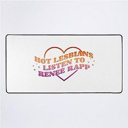 HOT LESBIANS LISTEN TO RENEÉ RAPP  Desk Mat