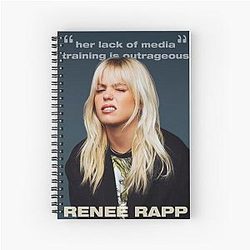 Reneé Rapp Media Training Poster Spiral Notebook