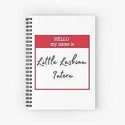 Reneé Rapp SNL Little Lesbian Intern Spiral Notebook