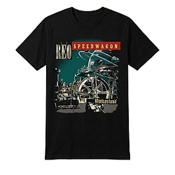 Wheels Are Turnin' Album Art LA 2104 REO Speedwagon T-Shirts