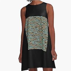 Can-t Fight This Feeling - REO Speedwagon v.3   A-Line Dress