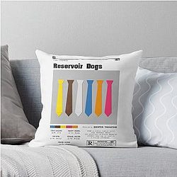 Reservoir Dogs Minimalist MoviePoster Throw Pillow