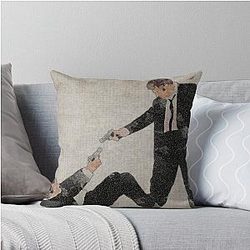 Reservoir Dogs Watercolor Throw Pillow