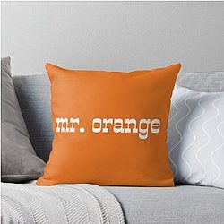 Mr. Orange Design Reservoir Dogs Throw Pillow
