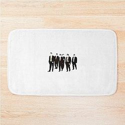 Reservoir Dogs with Ties and Glasses Bath Mat