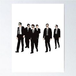 Reservoir Dogs Walking Poster