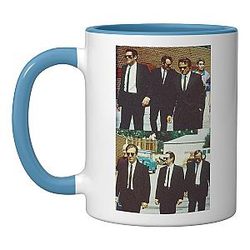Quentin Tarantino Reservoir Dogs Heist Movie Crime Cult Classic Blue/White