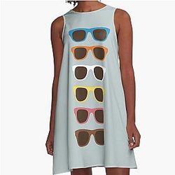 Minimalist Reservoir Dogs A-Line Dress