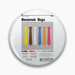 Reservoir Dogs Minimalist Movie Poster Pin
