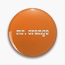 m.r. Orange design for fans Pin