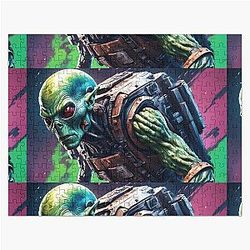 Resident Alien War Suit Jigsaw Puzzle