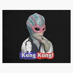 Resident Alien Graphic Xmas Gift Fan Jigsaw Puzzle