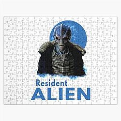 Resident Alien Print Perfect Christmas Gift Fan Jigsaw Puzzle