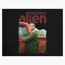 Resident Alien Graphic Christmas Gift Fan Jigsaw Puzzle