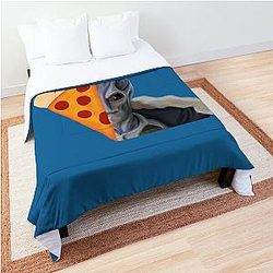 Resident Alien Pizza Head Comforter