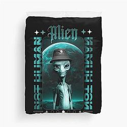 Bravery Based On Comics Strong Resident Alien Solving Crime Like Cute Gifts Duvet Cover
