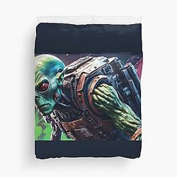 Resident Alien war Theme Duvet Cover