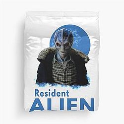 Resident Alien Print Duvet Cover