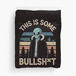 This Is Funny Alien Duvet Cover