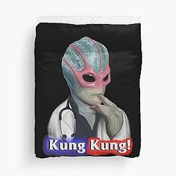 Resident Alien Solving Crime Like Kung Fu Cute Gifts Duvet Cover