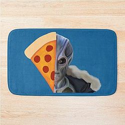 Resident Alien Pizza Head Bath Mat